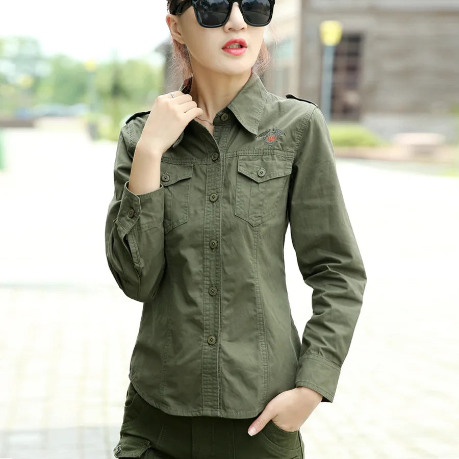 Chemise militaire femme | Élégance et Confort