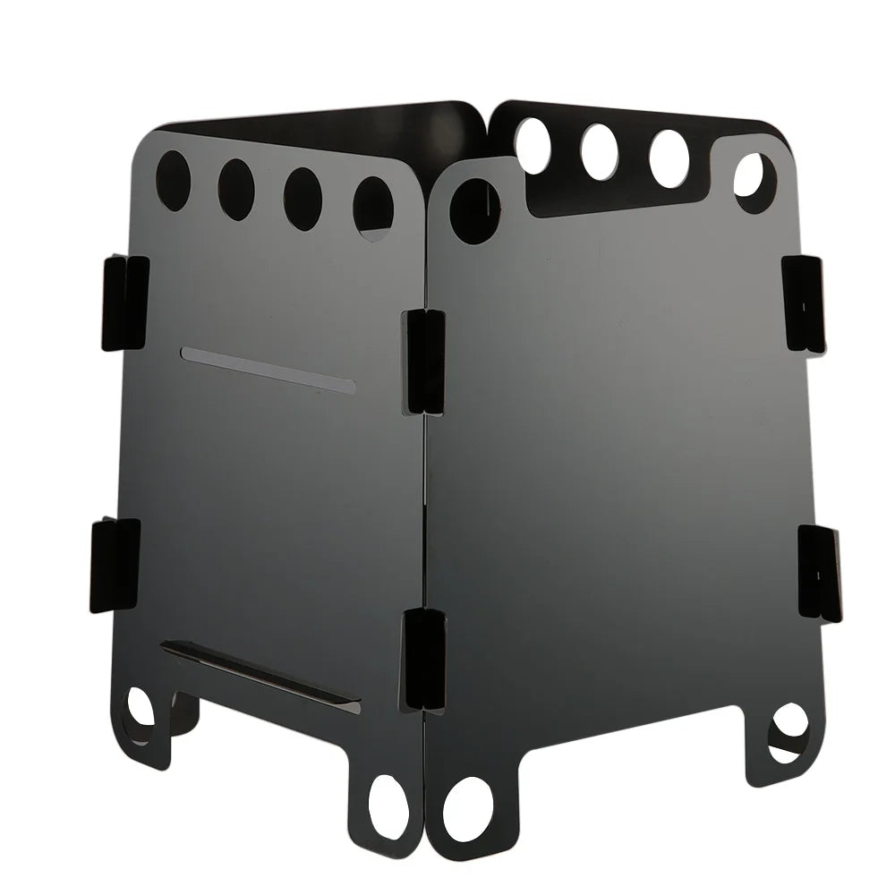 Poêle à bois portable titane | Cuisine en plein air sans limite