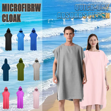 Serviette Poncho microfibre 2 en 1 | Séchage rapide en urgence