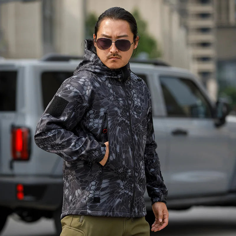 Veste softshell homme camouflage | Confort tactique