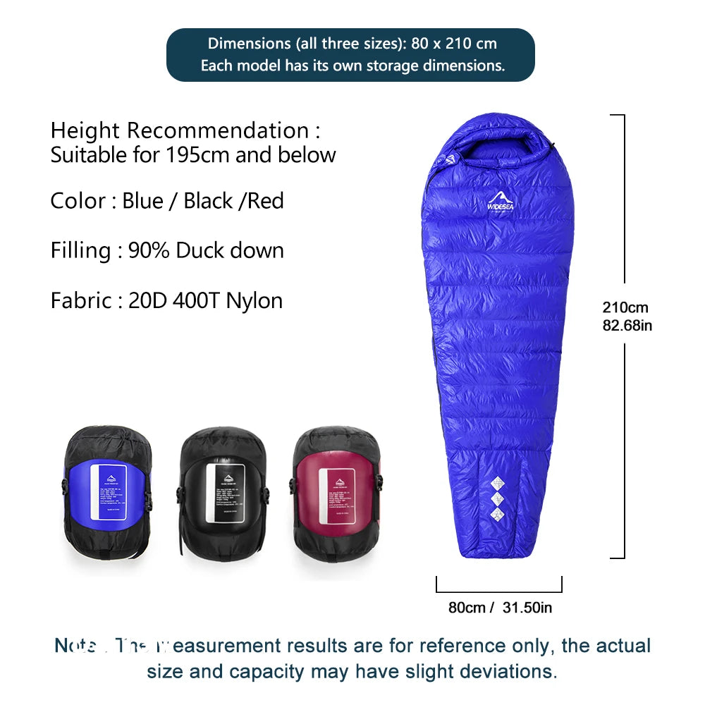 Sac de couchage grand froid ultraléger | Confort thermique
