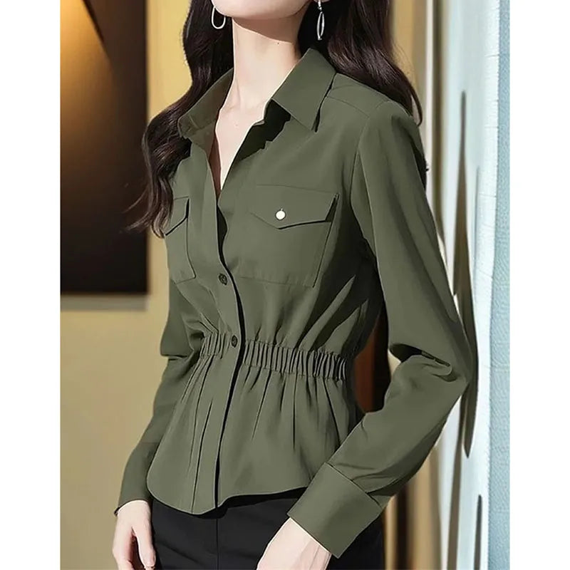 Chemise militaire femme Slim | Élégance et Confort