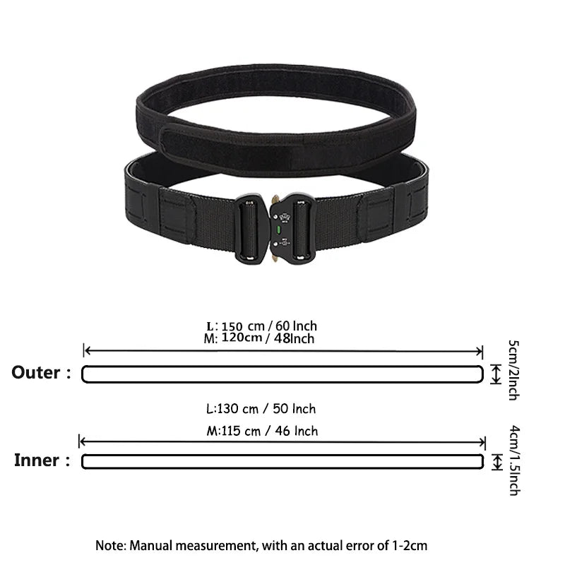 Ceinture Tactique 2 Pouces | Sécurité et Confort