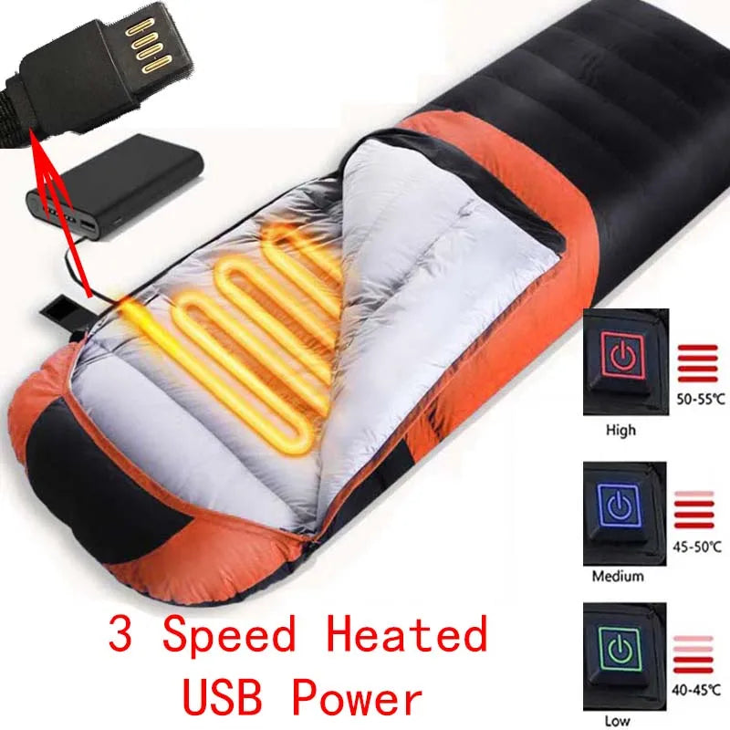Sac de couchage grand froid USB | Chaleur Optimale