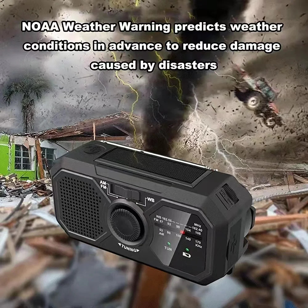 Radio solaire portable | Polyvalente et autonome pour situations d'urgence
