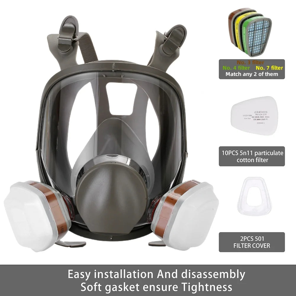 Masque de protection complet | Attaque chimique et nucléaire