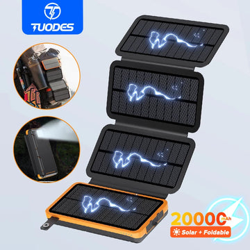 Batterie portable solaire 20000mAh | Préparation d'urgence