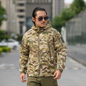 Veste softshell homme camouflage | Confort tactique