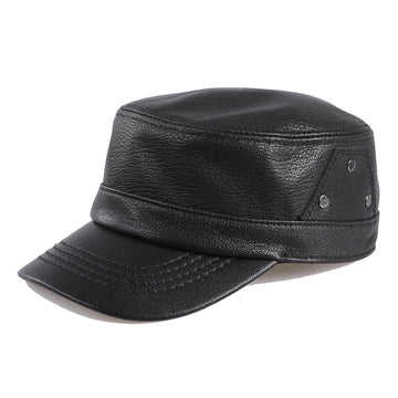 Casquette militaire cuir | Confort et Style intemporel