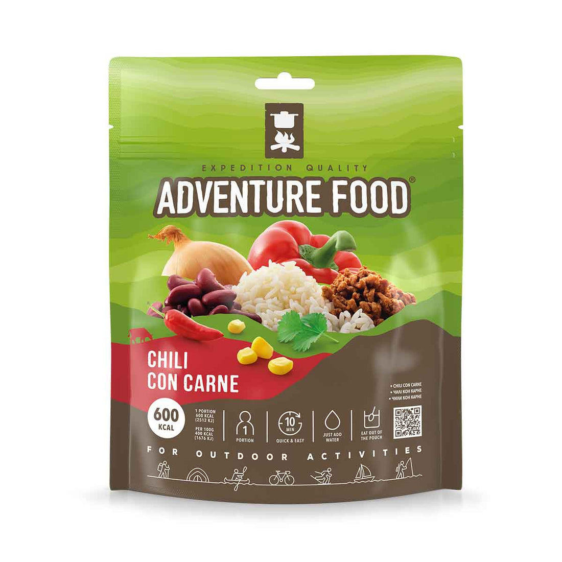 Repas lyophilisé Adventure Food | Chili con carne 600 kcal